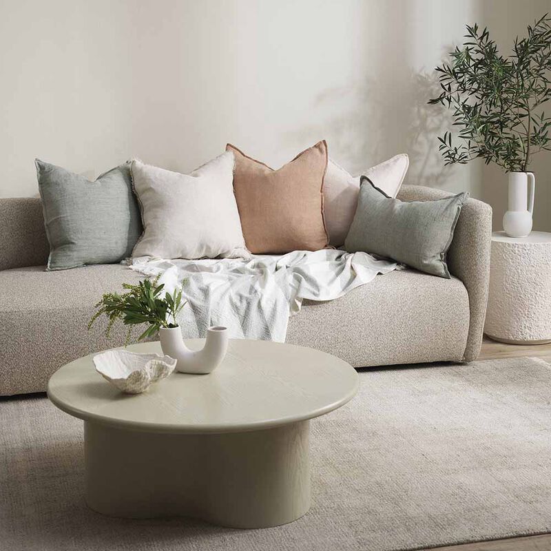 Baya Cassia Cushion With Feather Inner 55x55cm - Toasted Coconut image number 1